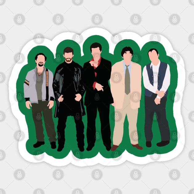 The Line Up Sticker by Pop-Culture Closet